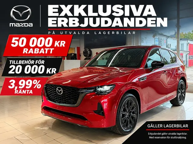 Mazda CX-60 2.5 PHEV 327hk, 8AT, AWD, Homura COSO TLOP
