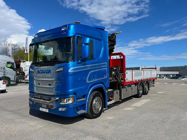 Scania R410 6x2*4 Kranbil, Hiab 377 Kran, Euro 6